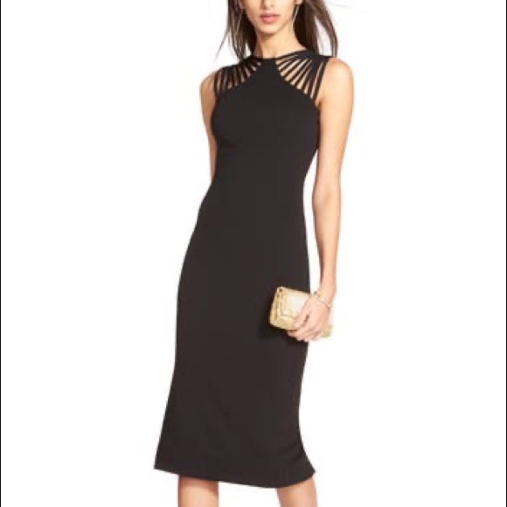Dress The Population Gwen Midi Strappy Dress